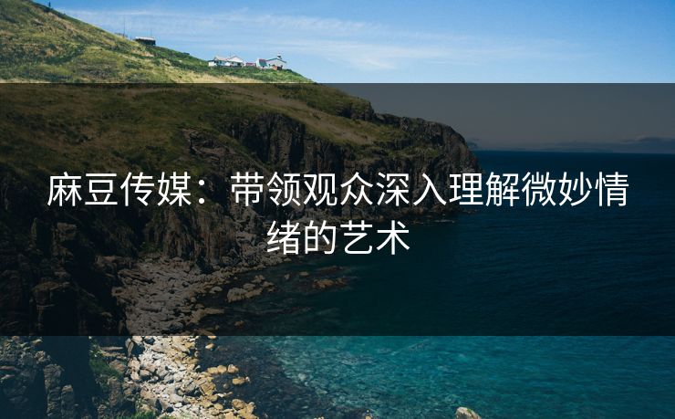 麻豆传媒：带领观众深入理解微妙情绪的艺术